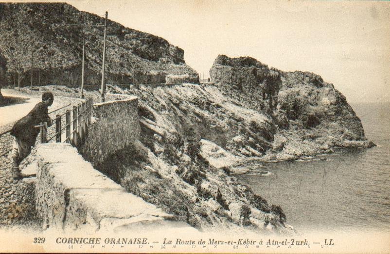 X ORAN LA ROUTE DE MERS EL KEBIR A AIN EL TURK.JPG
